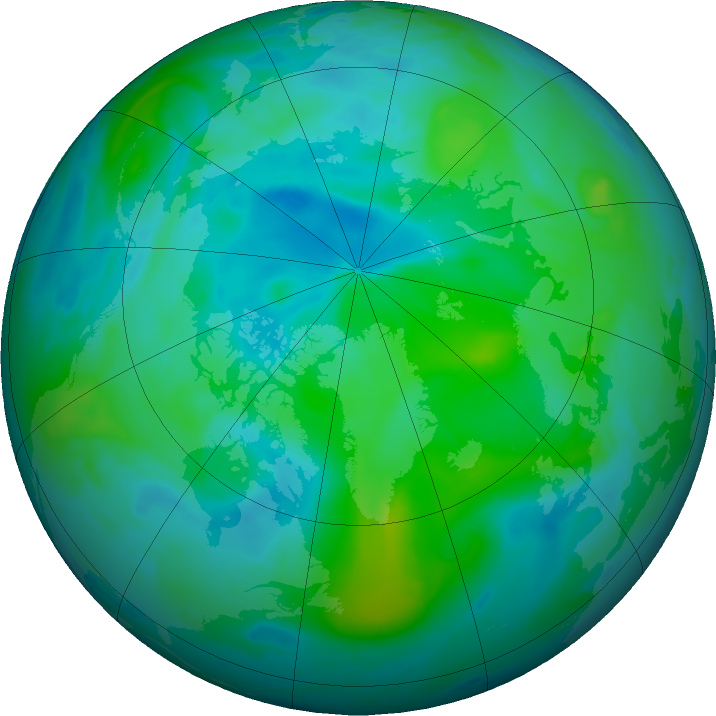 Arctic ozone map for 04 September 2016
